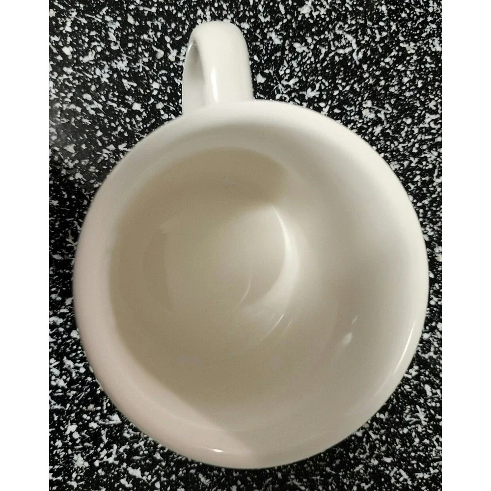 Pottery Barn Denise Fiedler Ceramic Coffee Mug Newspaper Cat